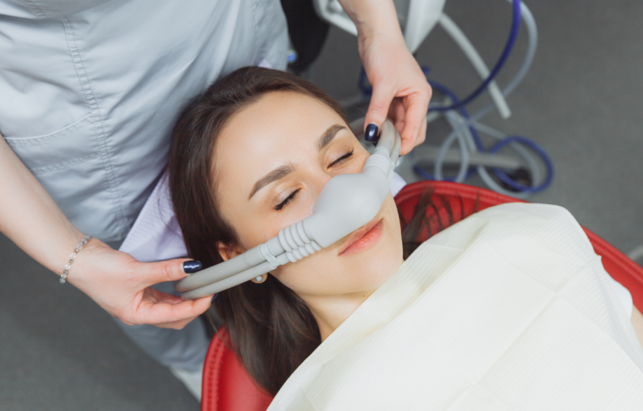 Patient undergoing dental sedation